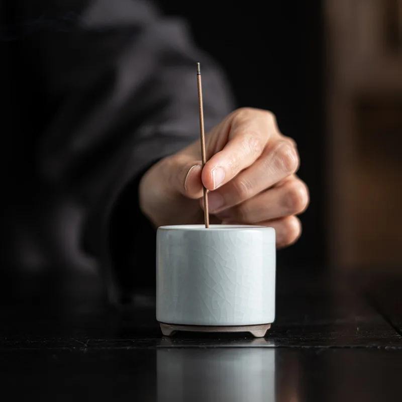 Incense Cone Holder - 1 قطعة مبخرة السيراميك خمر زن