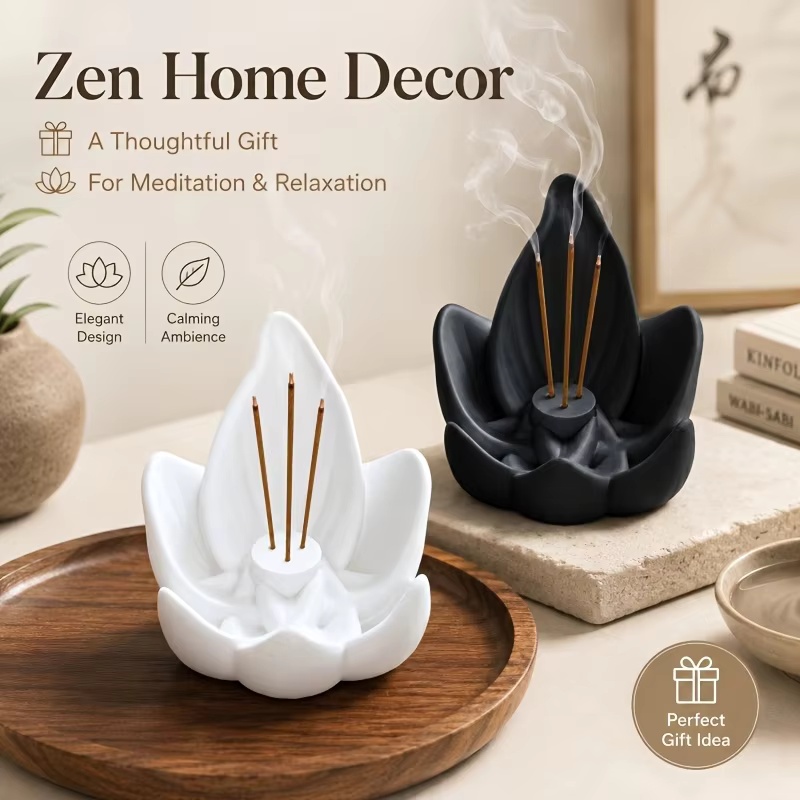 Incense Cone Holder - مبخرة زهرة اللوتس على الطراز الصيني