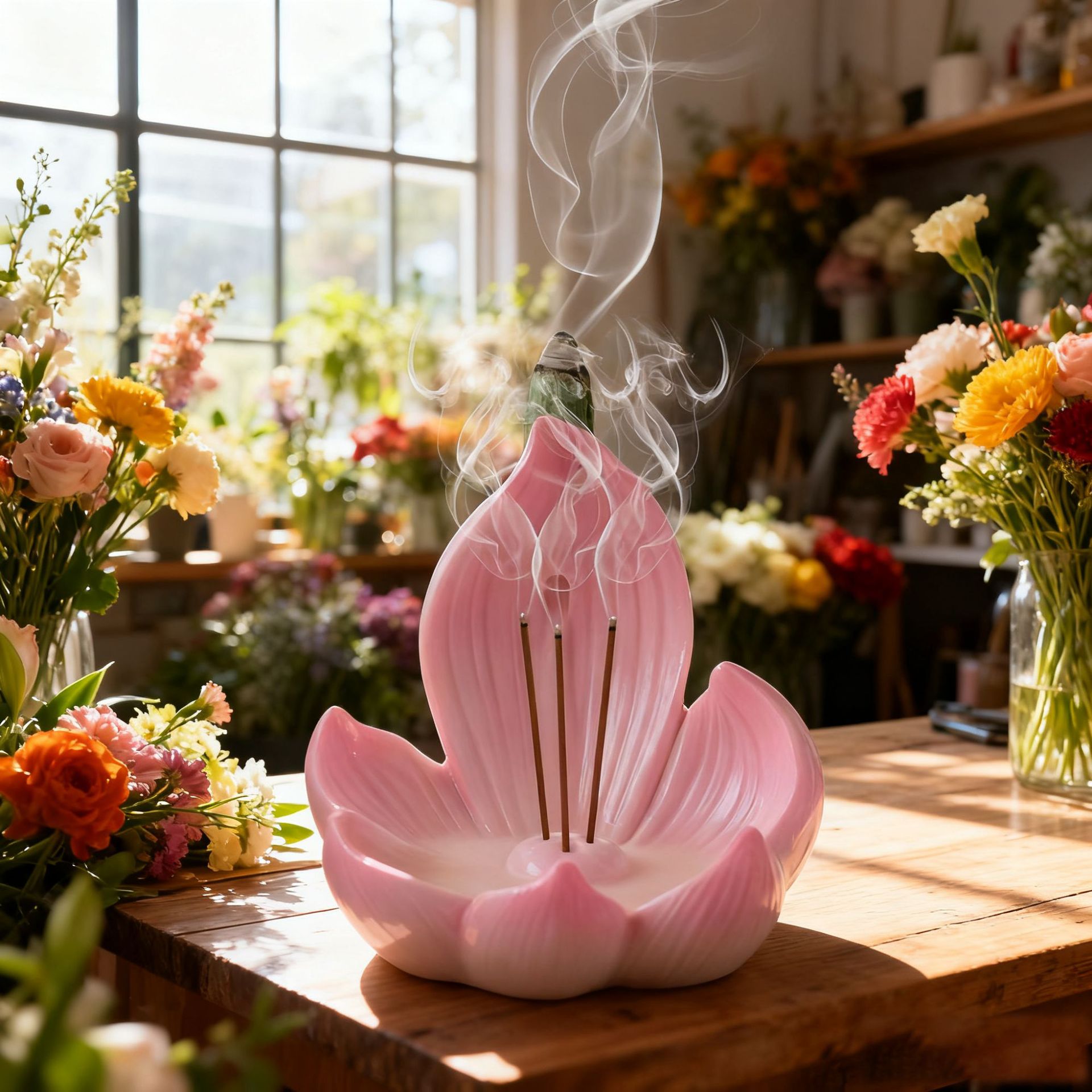 Incense Cone Holder - حامل بخور من الراتنج على شكل