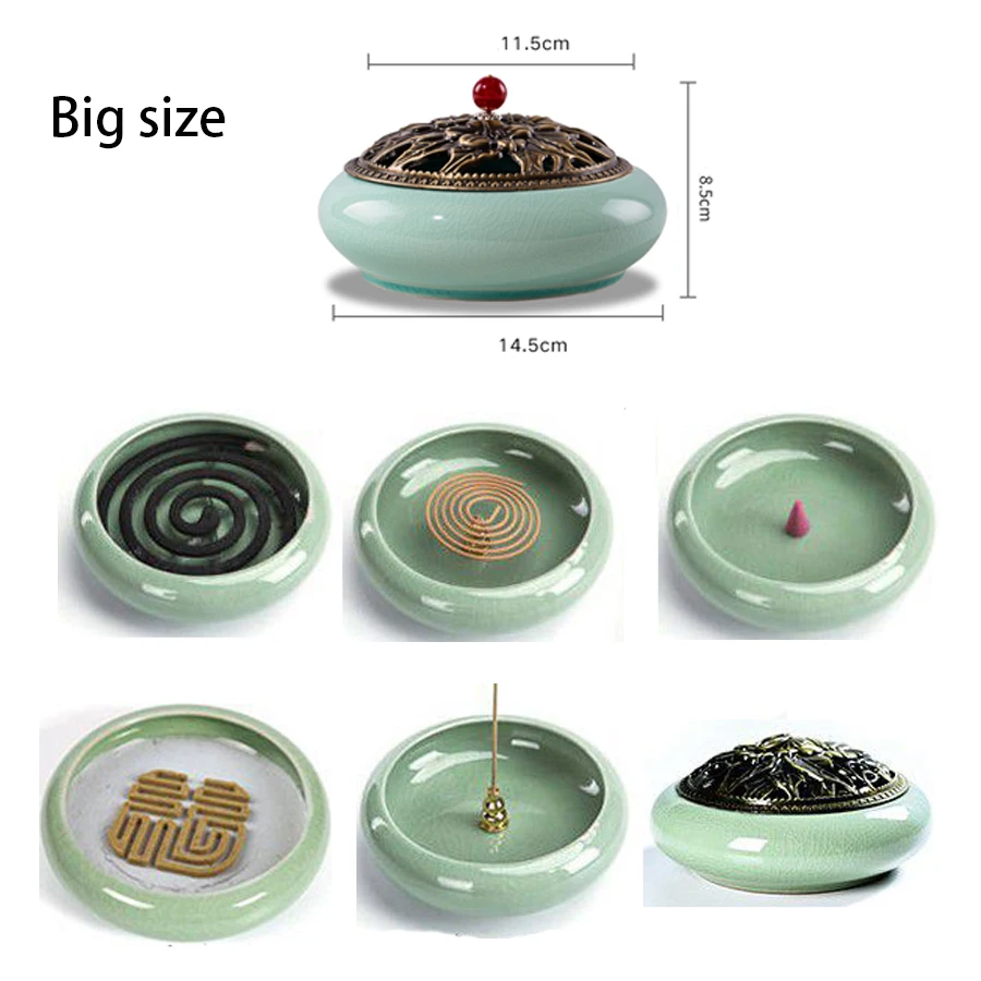حامل مخروطي سيراميك كبير لملف  - مراجعة Incense Cone Holder وسعره