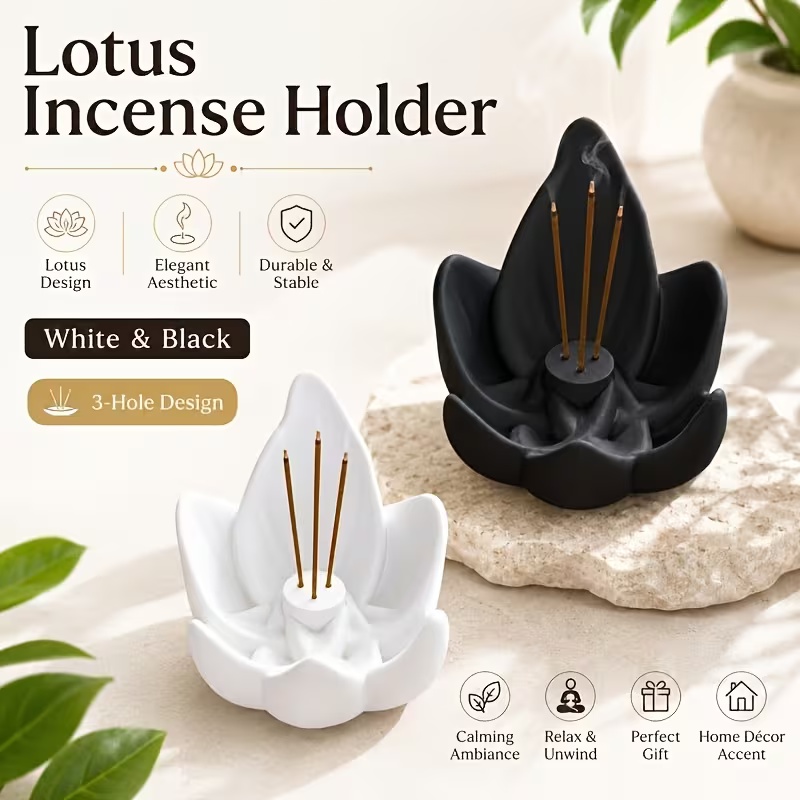 مبخرة زهرة اللوتس على الطراز ا - مراجعة Incense Cone Holder وسعره