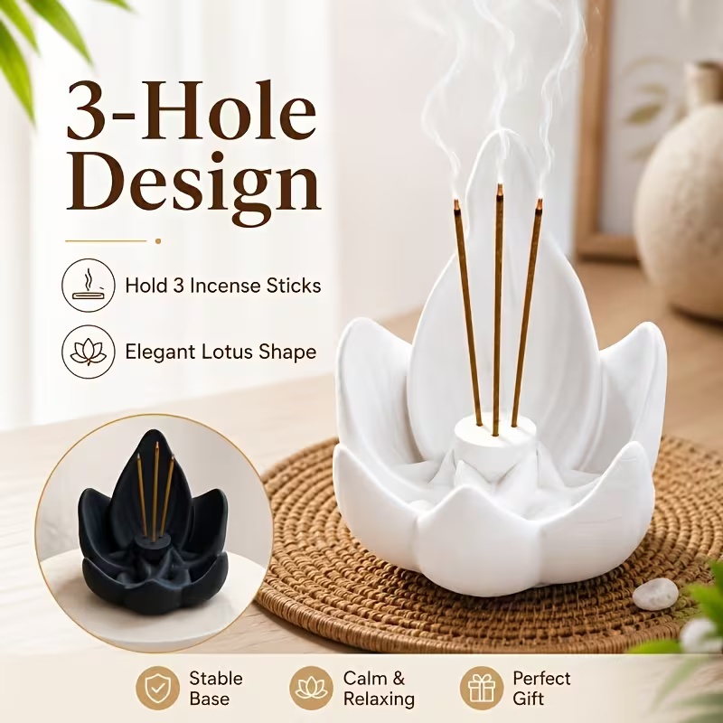 مبخرة زهرة اللوتس على الطراز ا - مراجعة Incense Cone Holder وسعره